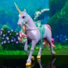 Spin Master Unicorn Academy Wildstar vienradža figūriņa 11 collas ar caurspīdīgiem segliem un iemauktiem, daudzkrāsaina, plastmasa, no 4 gadu vecuma
