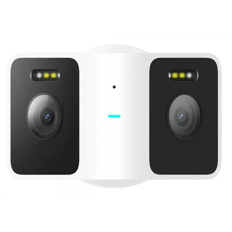 IP drošības kamera Xiaomi CW100 Dual — āra lodes tipa, 3 MP (2304×1296), Wi‑Fi, griestu/sienas stiprinājums, 0–360° pagriešana, IR/baltas gaismas diodes, 10 m nakts redzamība