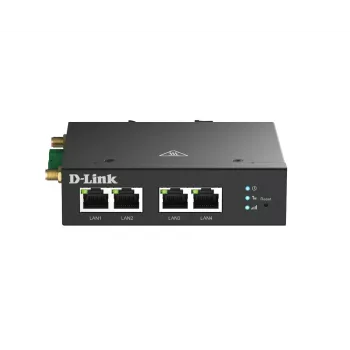 Mobilā tīkla maršrutētājs D-Link DWM-314-T 4G LTE VPN melns DIN-sliede