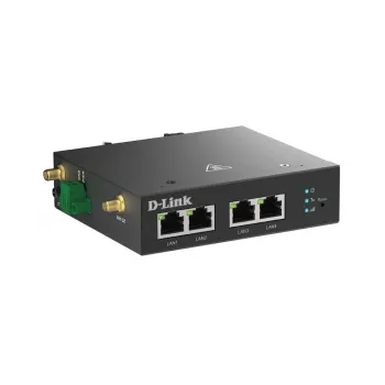 Mobilā tīkla maršrutētājs D-Link DWM-314-T 4G LTE VPN melns DIN-sliede