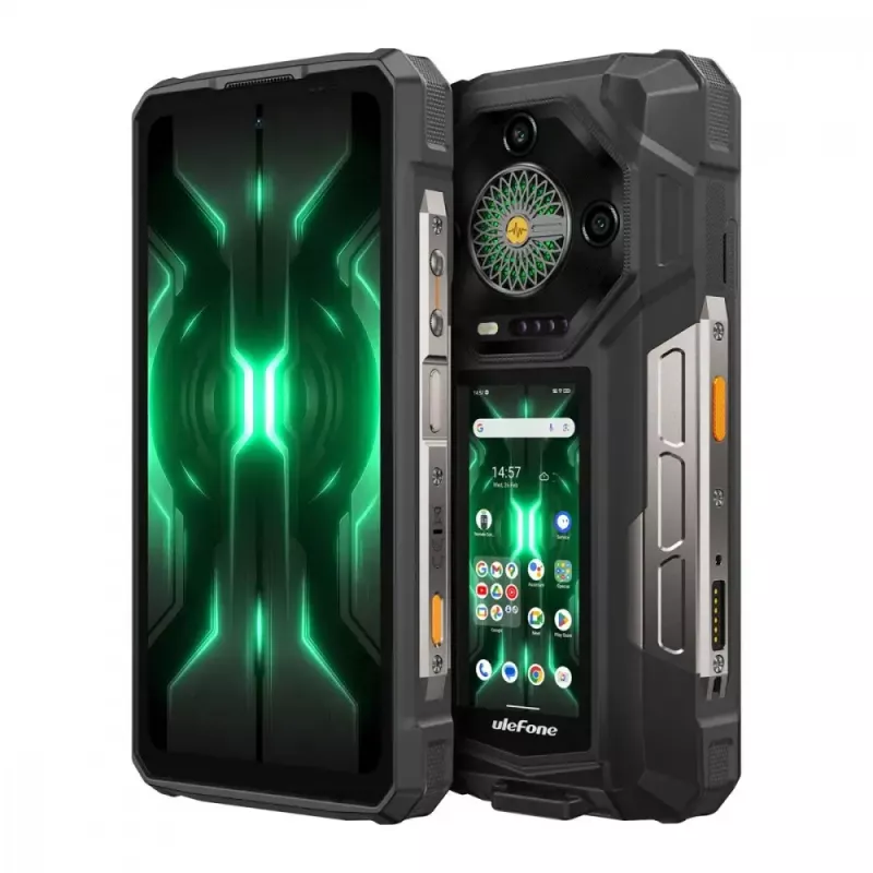 Viedtālrunis UleFone Armor 33 Pro 5G 6,3 collas 16GB/512GB Melns, energoefektivitātes klase A