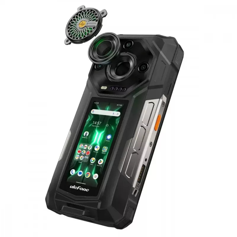 Viedtālrunis UleFone Armor 33 Pro 5G 6,3 collas 16GB/512GB Melns, energoefektivitātes klase A
