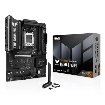 Mātesplate ASUS TUF GAMING B850-E WIFI, AMD B850, Socket AM5, ATX, DDR5, 4x DIMM, 3x M.2, Wi‑Fi 6E, 2,5Gb LAN
