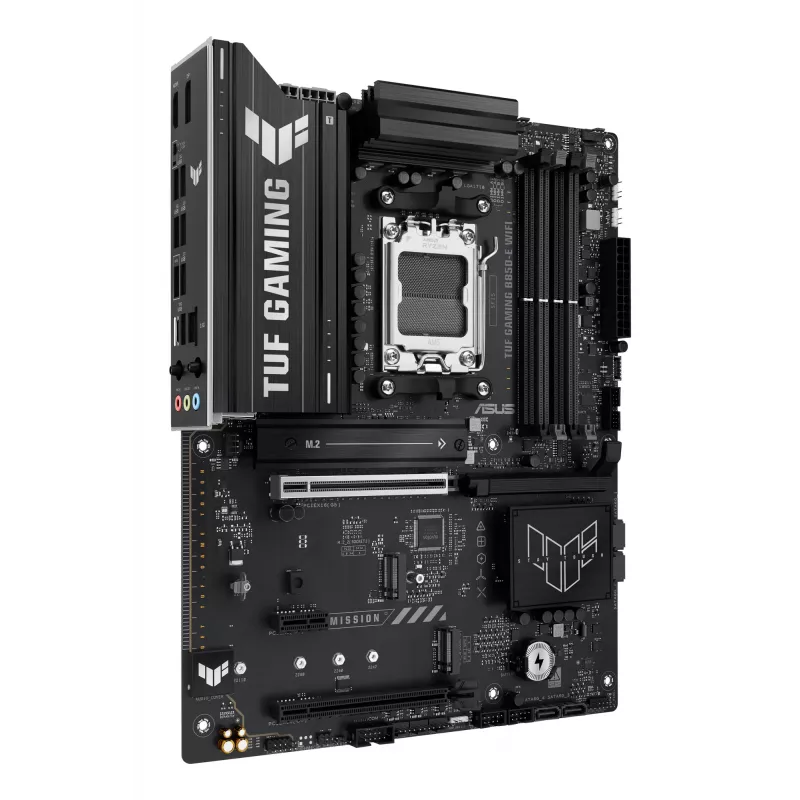 Mātesplate ASUS TUF GAMING B850-E WIFI, AMD B850, Socket AM5, ATX, DDR5, 4x DIMM, 3x M.2, Wi‑Fi 6E, 2,5Gb LAN