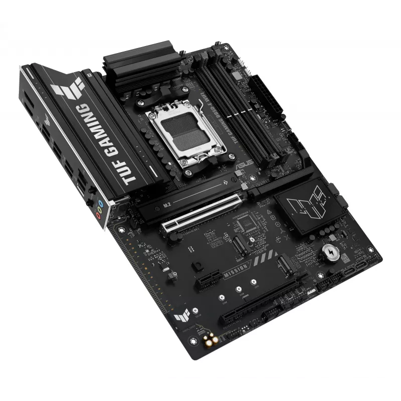 Mātesplate ASUS TUF GAMING B850-E WIFI, AMD B850, Socket AM5, ATX, DDR5, 4x DIMM, 3x M.2, Wi‑Fi 6E, 2,5Gb LAN