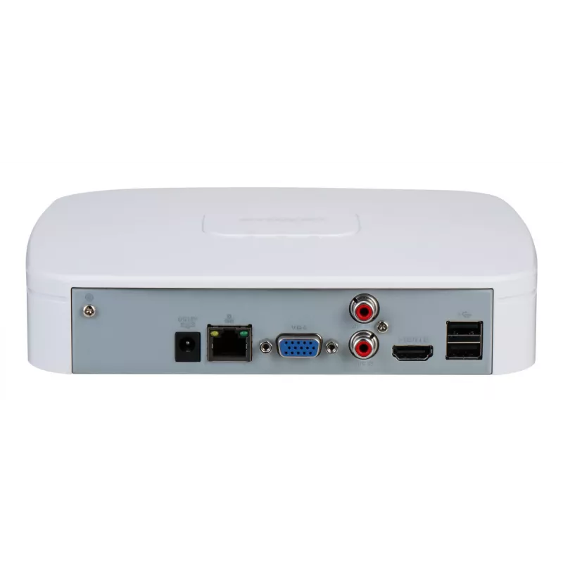 Tīkla videoreģistrators DAHUA NVR2104-4KS3 4 kanālu 4K, līdz 20 TB, 1U plaukta, SATA, Smart H.265+
