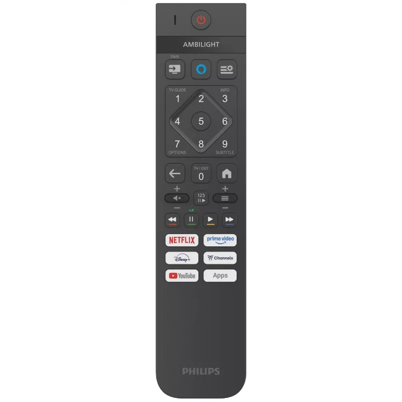 Philips 85PUS9010/12 televizors 85 collas (216 cm) QLED 4K Ultra HD 144 Hz viedtelevizors, Titan OS, Ambilight, Wi-Fi, Bluetooth
