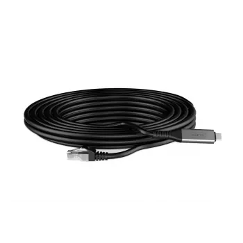 DIGITUS USB-C 3.2 Gen1 - RJ45 Ethernet kabelis - CAT6a S/FTP Melns - 2m