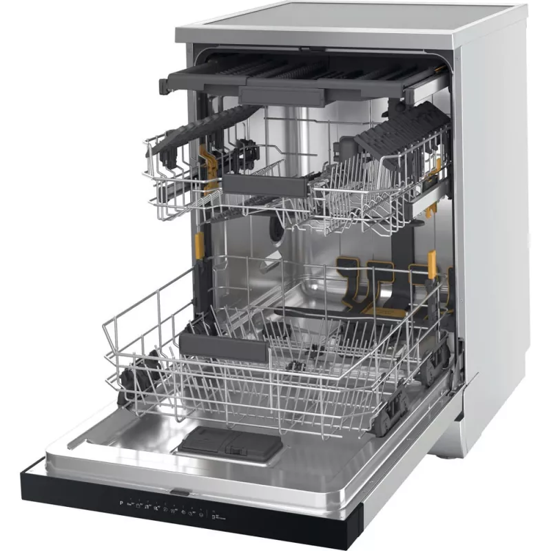 Whirlpool W7F HP33 X brīvi stāvoša trauku mazgājamā mašīna 15 galda piederumu komplektiem 43 dB