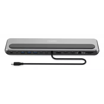 Digitus USB-C 8K dokstacija 12 pieslēgvietu USB 3.2 Gen 2 100 W