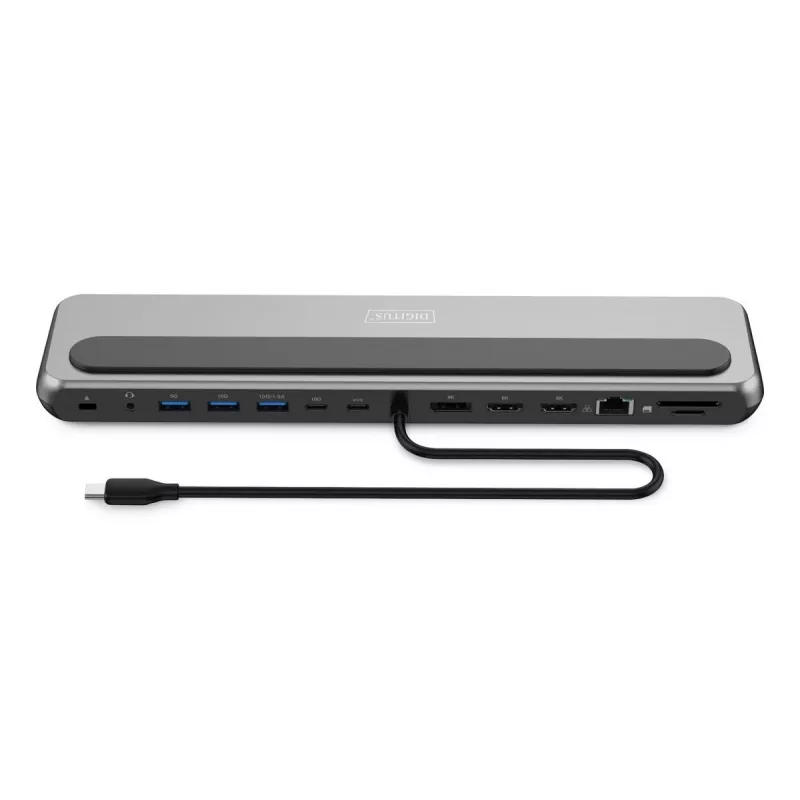 Digitus USB-C 8K dokstacija 12 pieslēgvietu USB 3.2 Gen 2 100 W