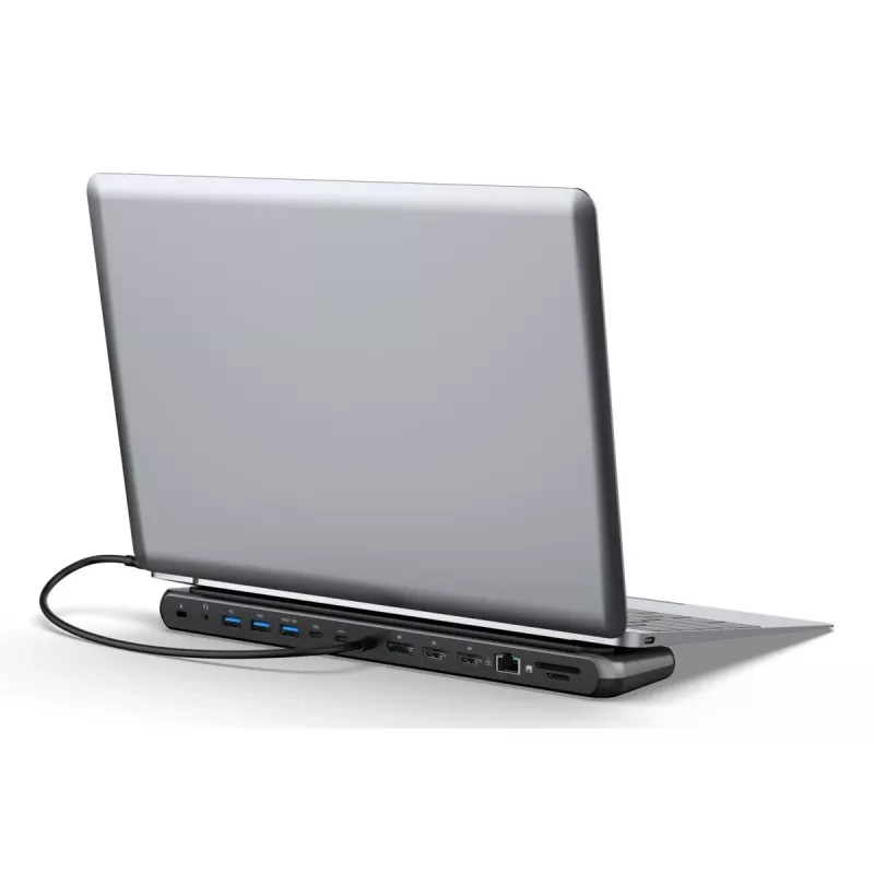 Digitus USB-C 8K dokstacija 12 pieslēgvietu USB 3.2 Gen 2 100 W