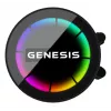 GENESIS NLG-2319 datora dzesēšanas sistēma Procesoram Daudzfunkcionāls šķidruma dzesētājs Melns