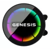 GENESIS NLG-2318 datora dzesēšanas sistēma Procesora universāla šķidruma dzesētājs Melns
