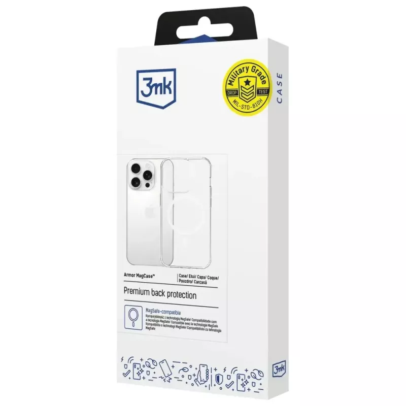 Aizsargājošs tālruņa maciņš 3MK Armor MagCase Apple iPhone 14 Pro Max, MagSafe saderīgs, izturīgs dizains
