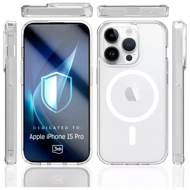 Telefona maciņš 3MK Armor MagCase Apple iPhone 15 Pro, MagSafe saderīgs, plāns dizains