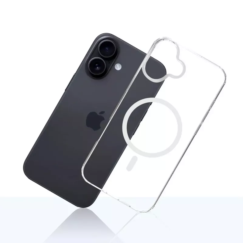Vāciņš mobilajam tālrunim 3MK Armor MagCase iPhone 16, 6,1 collas (15,5 cm), caurspīdīgs, PC+TPU
