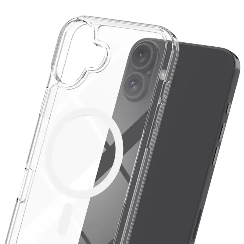 Vāciņš mobilajam tālrunim 3MK Armor MagCase iPhone 16, 6,1 collas (15,5 cm), caurspīdīgs, PC+TPU