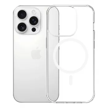 Mobilo tālruņu vāciņš 3MK Armor MagCase iPhone 16 Pro, caurspīdīgs, 16 cm (6,3 collu) displejam, PC+TPU