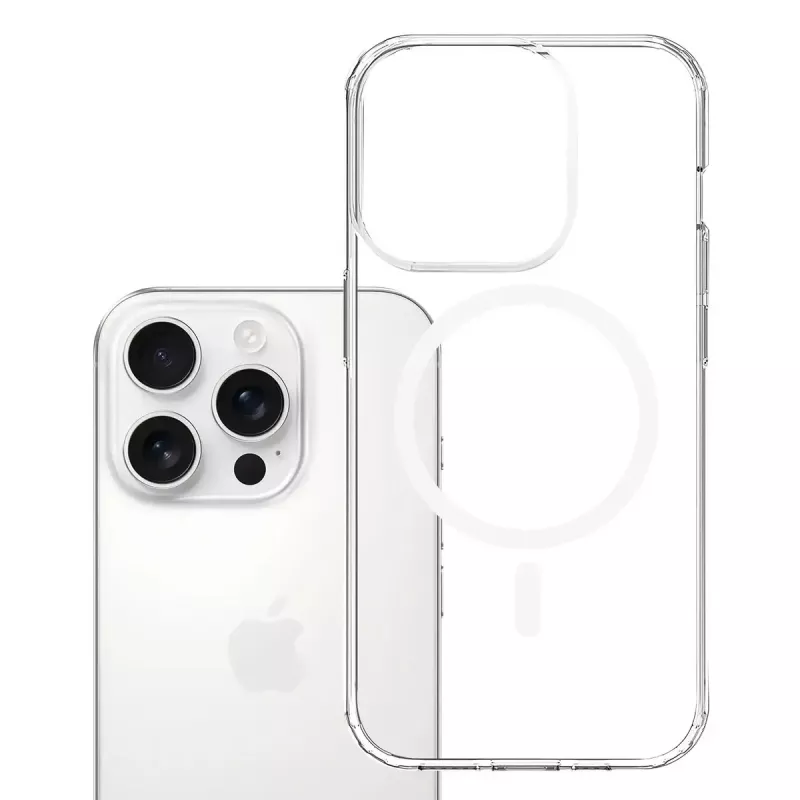 Phone case 3MK Armor MagCase Cover iPhone 16 Pro Max, fits 17.5 cm (6.9 inch), transparent, PC+TPU