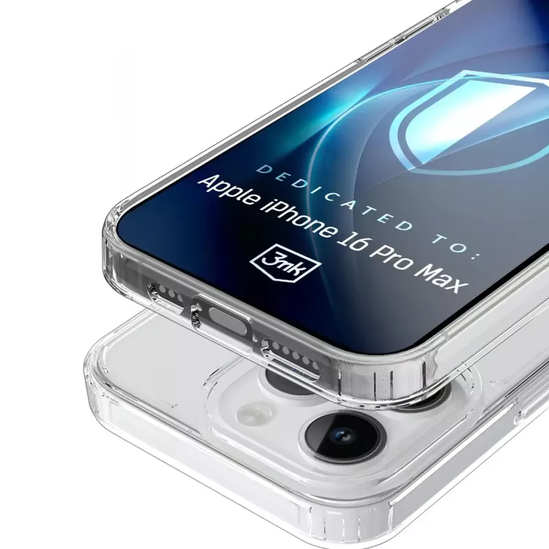 Phone case 3MK Armor MagCase Cover iPhone 16 Pro Max, fits 17.5 cm (6.9 inch), transparent, PC+TPU