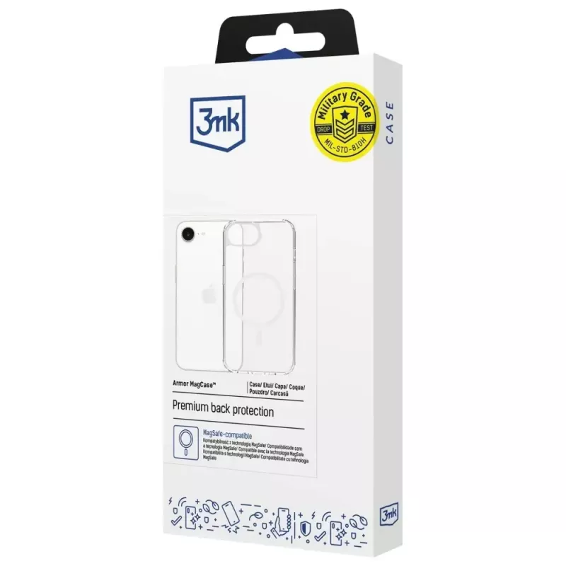 Aizsargapvalks 3MK Armor MagCase Apple iPhone 16E — izturīgs triecienizturīgs dizains