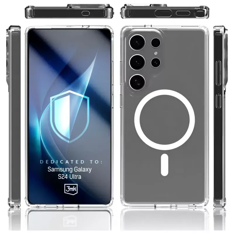 Aizsargājošs tālruņa maciņš 3MK Armor MagCase Samsung Galaxy S24 Ultra — izturīgs, viegls, magnētiski saderīgs