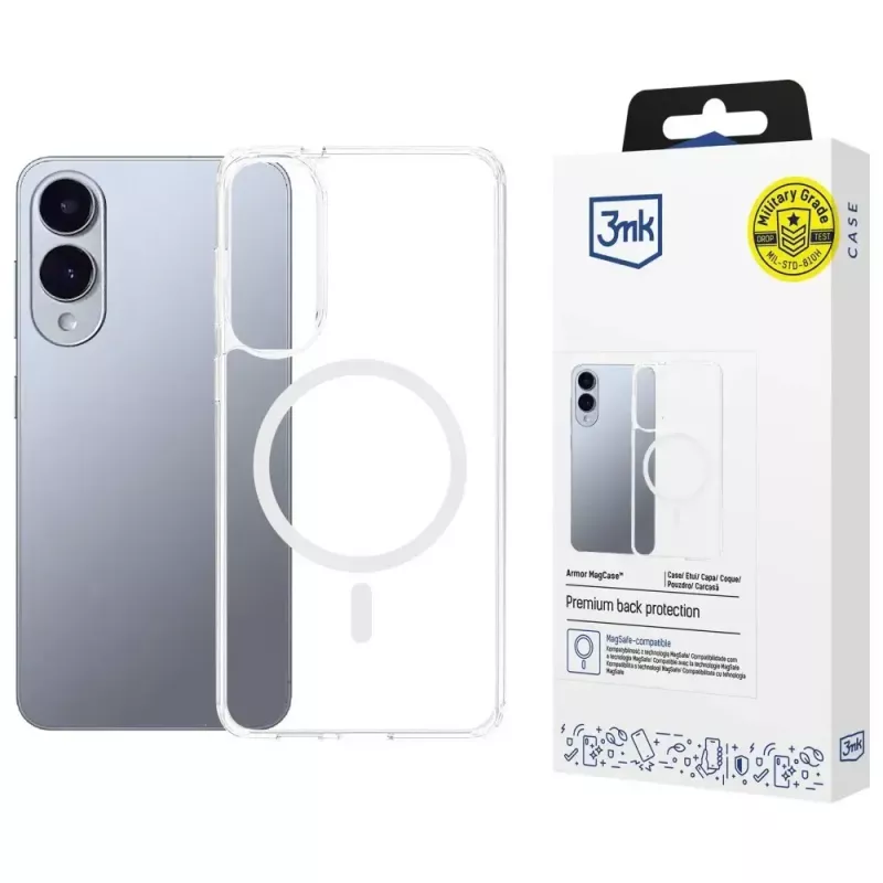 Aizsargmaciņa 3MK Armor MagCase Samsung Galaxy S25 Edge — plāns triecienizturīgs dizains