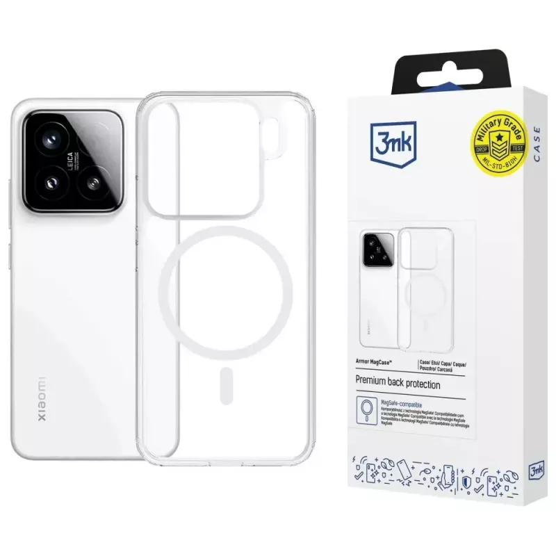Telefona maciņš 3MK Armor MagCase Xiaomi 15 — izturīgs, viegls aizsargvāciņš