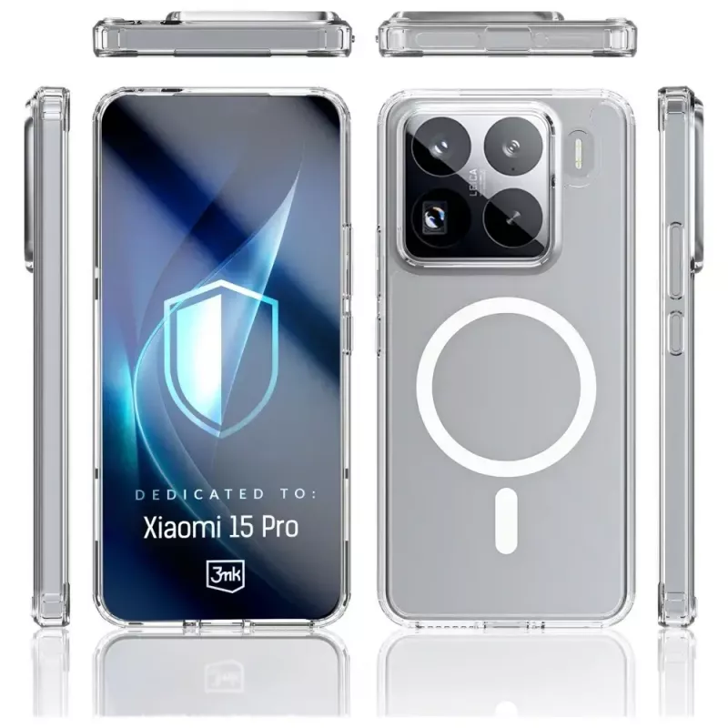 Aizsargājošs MagCase Armor no 3MK priekš Xiaomi 15 Pro — plāns, izturīgs telefona maciņš