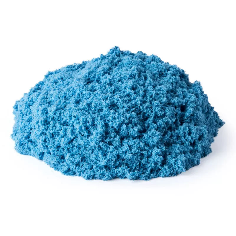Kinetic Sand, 2 mārciņas zilu rotaļu smilšu, veidojamas sensorās rotaļlietas bērniem, atkārtoti noslēdzams maisiņš (iepakojums var atšķirties), no 3 gadu vecuma