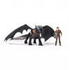 DreamWorks Dragons , Kā pieradināt pūķi, Toothless & Hiccup, vikingu duets darbības figūras, bērnu rotaļlietas zēniem vecumā no 4 gadiem