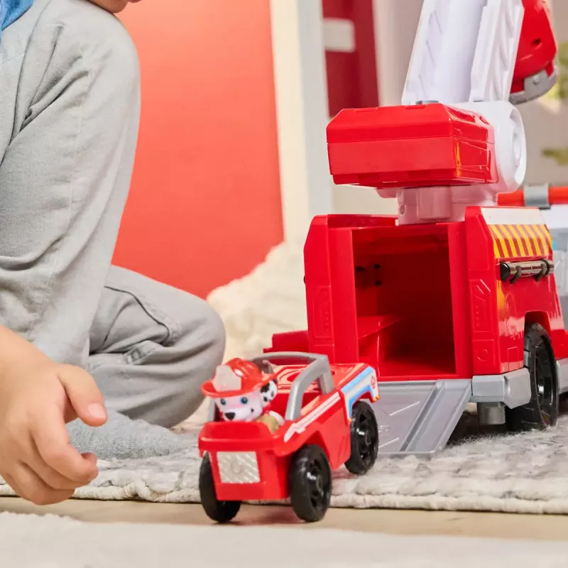 Ugunsdzēsēju mašīna PAW Patrol Rapid Reload Fire Truck ar Marshall figūriņu (bojāts iepakojums)
