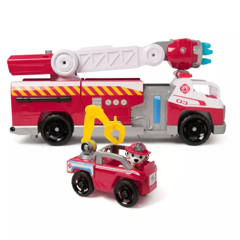 Ugunsdzēsēju mašīna PAW Patrol Rapid Reload Fire Truck ar Marshall figūriņu (bojāts iepakojums)