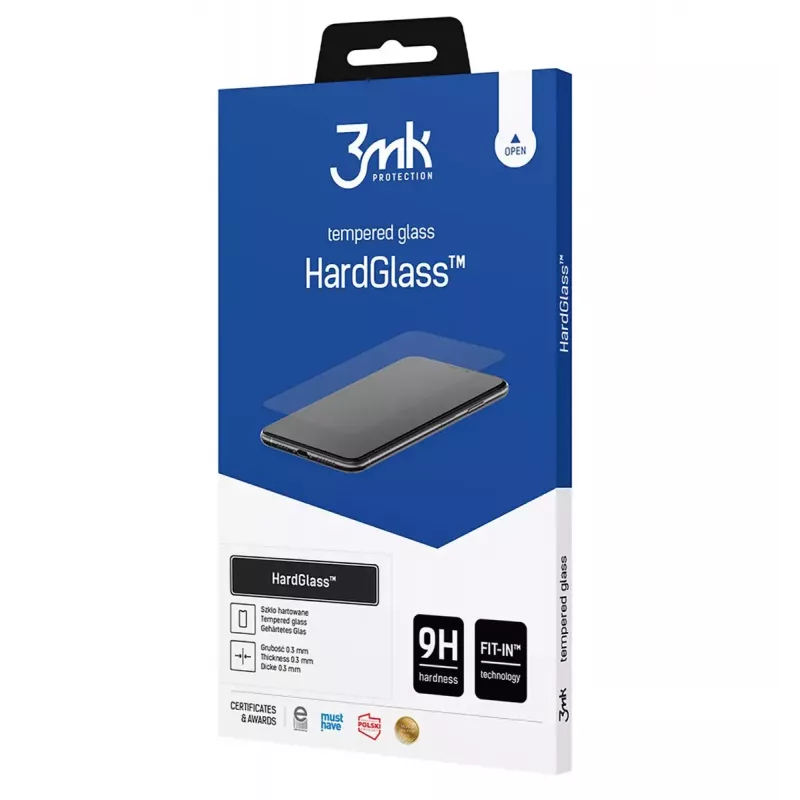 3MK HardGlass Clear ekrāna aizsargs Apple iPhone 16 triecienizturīgs pret skrāpējumiem