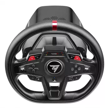Stūres rats un pedāļi Thrustmaster T248R Melns — USB, hibrīda piedziņa, spēka atgriezeniskā saite, LCD displejs, ādas stūre