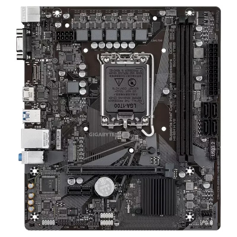 Mātesplate GIGABYTE H610M H V2, Intel H610, LGA 1700, Micro ATX