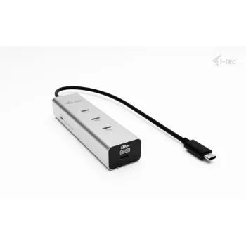 i-tec Metal USB-C uzlādes centrmezgls ar 5 pieslēgvietām, USB-C video 8K + jaudas piegāde 85 W