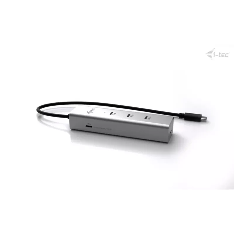 i-tec Metal USB-C uzlādes centrmezgls ar 5 pieslēgvietām, USB-C video 8K + jaudas piegāde 85 W
