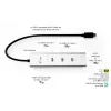 i-tec Metal USB-C uzlādes centrmezgls ar 5 pieslēgvietām, USB-C video 8K + jaudas piegāde 85 W