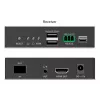 DIGITUS HDMI optiskās šķiedras uztvērējs - priekš DS-55348 4K/60Hz 40 km/300m IP 1G Melns