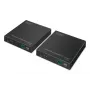 DIGITUS HDMI optiskās šķiedras pagarinātāja komplekts - 4K/60Hz, 40 km/300m Melns