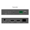 DIGITUS HDMI optiskās šķiedras pagarinātāja komplekts - 4K/60Hz, 40 km/300m Melns