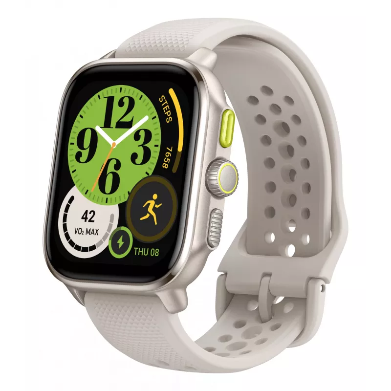 Amazfit Cheetah 4,45 cm (1,75 collu) AMOLED digitālais 390 x 450 pikseļu skārienekrāns Balts GPS (satelīts)