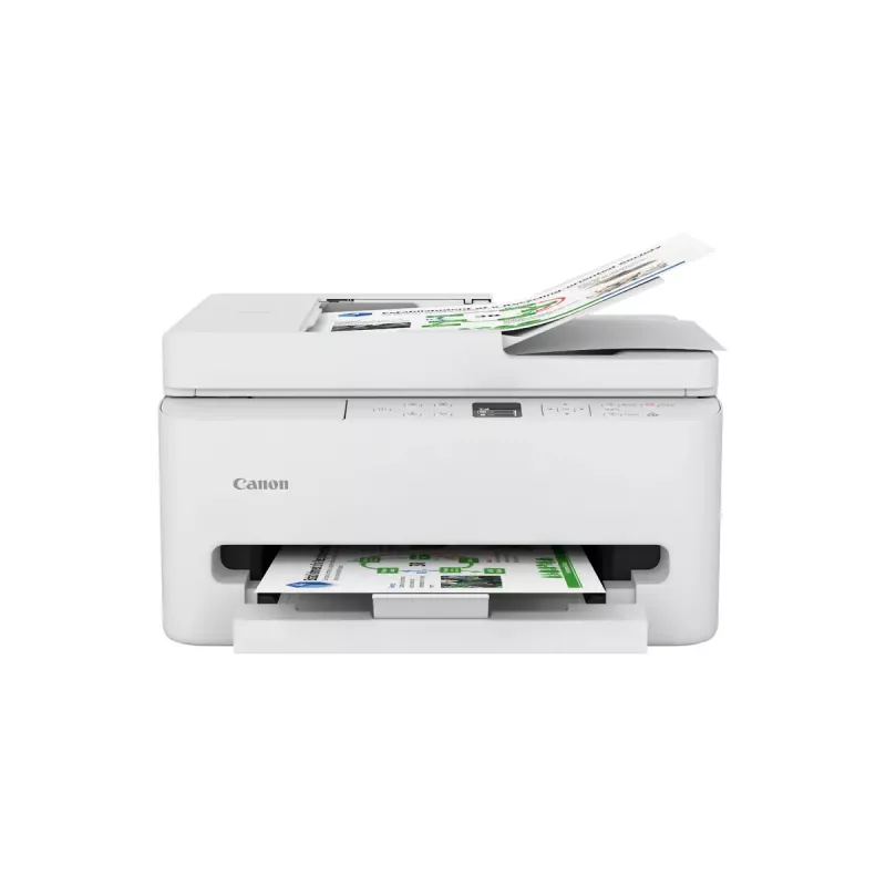 Daudzfunkciju tintes printeris Canon PIXMA TS7550i — A4, 1200×1200 DPI, Wi‑Fi, krāsu skenēšana/kopēšana, abpusējā drukāšana (balts)