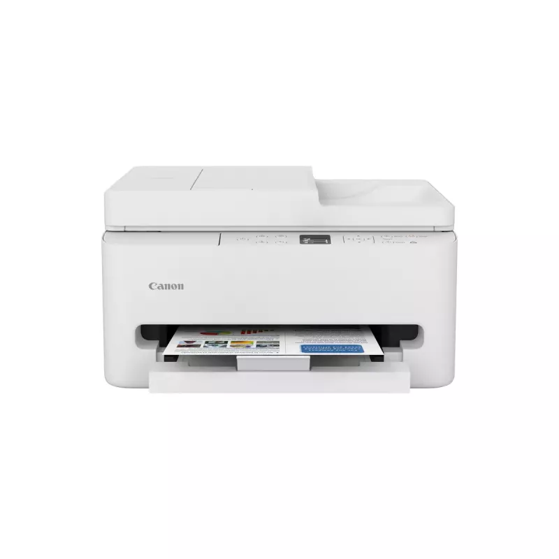 Daudzfunkciju tintes printeris Canon PIXMA TS7550i — A4, 1200×1200 DPI, Wi‑Fi, krāsu skenēšana/kopēšana, abpusējā drukāšana (balts)