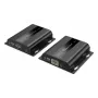 DIGITUS HDMI IP paplašinātāja komplekts — 4K/60 Hz, 120/200 m, viens uz daudziem, CAT, melns