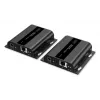 DIGITUS HDMI IP pagarinātāja komplekts - 4K/60Hz 120/200 m, PoE, viens pret daudziem, CAT, melns