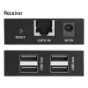 DIGITUS USB pagarinātājs - USB 2.0 4x USB-A pieslēgvietas 150 m Lietošanai ar CAT6 (vai augstākas kategorijas) kabeli