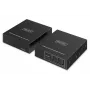 USB 3.2 Gen1 CAT paplašinātājs no DIGITUS DA-73121 — 5 Gbps, 4 pieslēgvietas (3× USB-A, 1× USB-C), 100 m, līdzstrāvas barošana